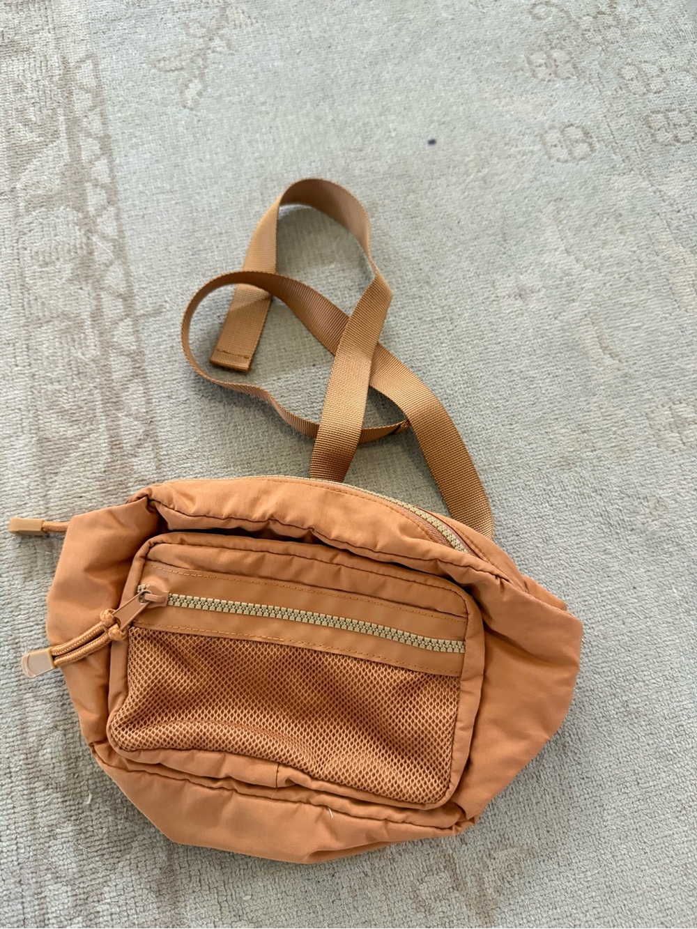 wild fable Tan Padded Crossbody Sling Bag